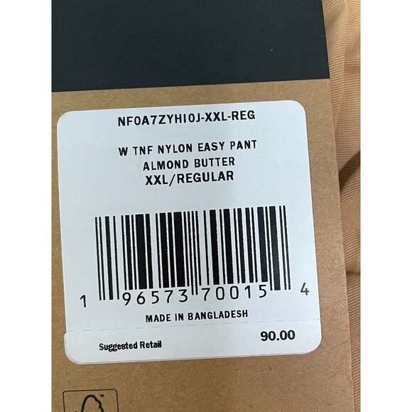 THE NORTH FACE TNF Nylon Easy Pant Drawcord Cuffs & Waist Pockets Almond Butter - Picture 14 of 16